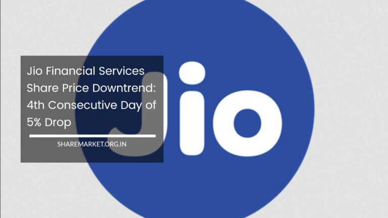 Jio Financial Services Share Price Downtrend Th Consecutive Day Of