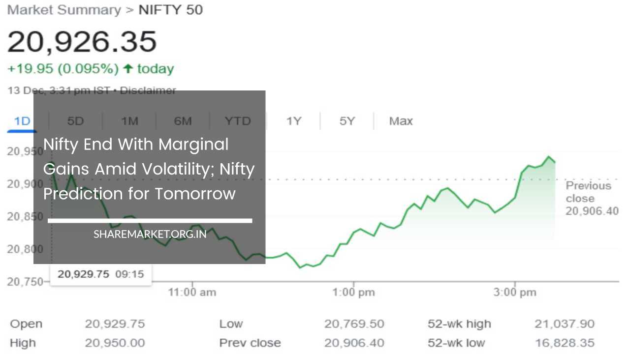 Nifty Prediction for Tomorrow